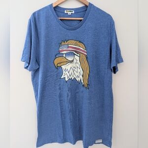 Tipsy Elves Eagle Graphic T Shirt Mens XL Blue Patriotic USA Tee